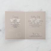 Pass Compass Wedding Order of Service Programm (Innenseite)