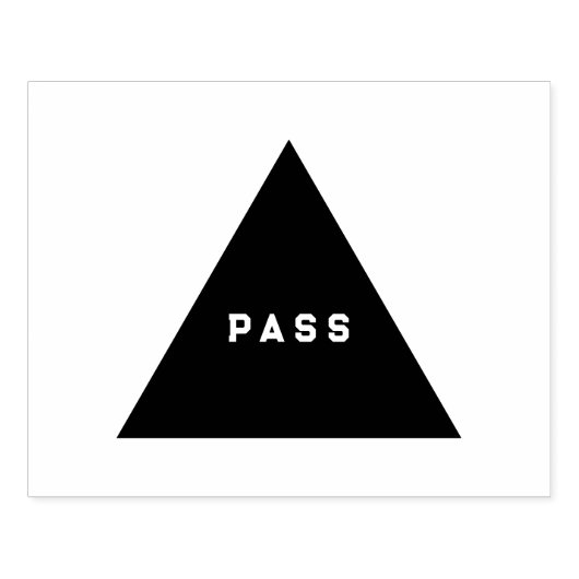 PASS Custom Text Smaragdgrüne Tinte Holzriemen Gummistempel (Prägung)