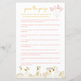 Pass das Baby Shower Game - Swan Princess