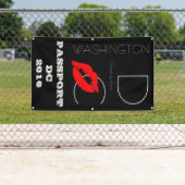 Pass DC 2016 Washington DC Red Lipstick Kiss Banner (Insitu)