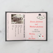 Pass Einladung oder Save the Date LAS VEGAS (Innenseite)