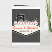 Pass Einladung oder Save the Date LAS VEGAS (Rückseite)