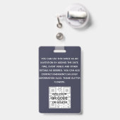 PASS Foto ID - Girly Blume Glitzer Trending Ausweis (Rückseite mit Ausziehbar)