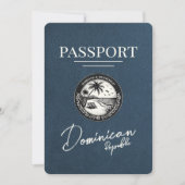 Pass für die Blaue Dominikanische Republik Save The Date (Vorderseite)