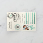 Pass für Mexiko-Hochzeit in Cancun Einladung (Innenseite)