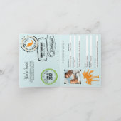 Pass für Mexiko-Hochzeit in Cancun Einladung (Innenseite)