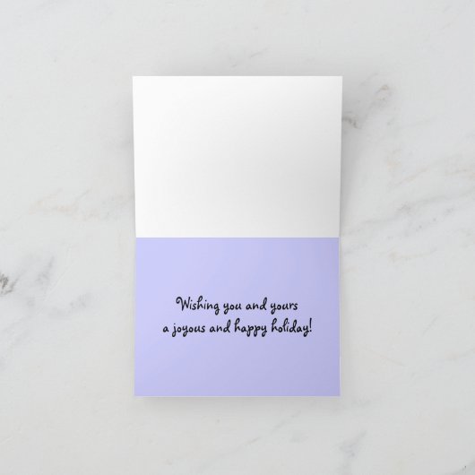 Pass für Vögel Feiertagskarte (Innenseite)