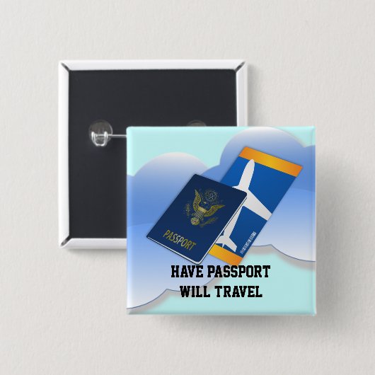 Pass haben, reisen button (Vorne & Hinten)