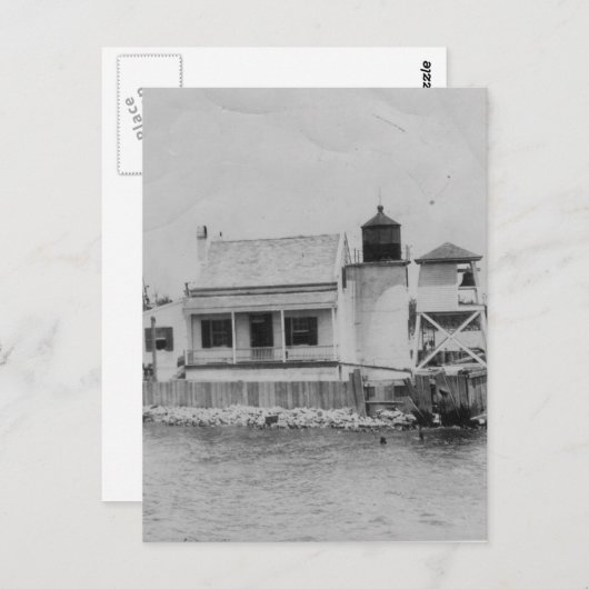 Pass Manchac Lighthouse 2 Postkarte (Vorne/Hinten)