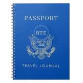 Pass-Monogramm-kundenspezifischer Text und Farben Notizblock (Vorderseite)