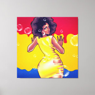 Pass nicht auf meinen Rücken auf Leinwanddruck