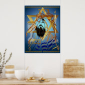 Pass Over Collage Blue Print Poster (Küche)