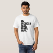 Pass Panic Pray T-Shirt - Funny Football Tactics S (Vorne ganz)