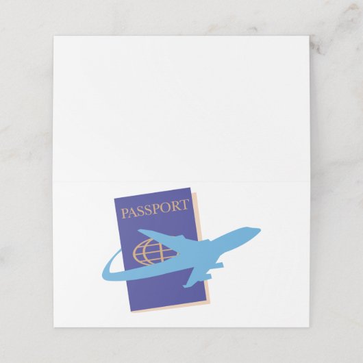 Pass Platzkarte (Außenseite Aufgefaltet)