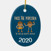 Pass Popcorn Nuts Keramik Ornament (Vorne)