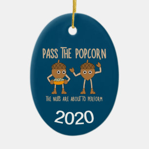 Pass Popcorn Nuts Keramik Ornament