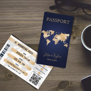 Pass Reisen Makeup World Map Boarding Pass Visitenkarte