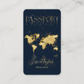 Pass Reisen Makeup World Map Boarding Pass Visitenkarte (Vorderseite)