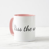 "Pass the witness." Court Reporter Depo Mug Tasse (Vorderseite Links)