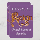 Pass und Boarding-Durchlauf-Einladung Einladung (Vorne/Hinten)