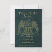 Pass zur Liebe Kreative Hochzeit in Urlaubsort Aqu Save The Date (Vorderseite)