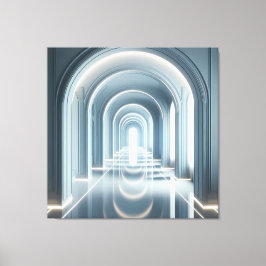 Passage with Light Perspective Leinwanddruck