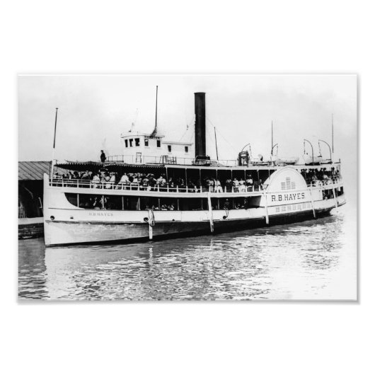Passagierdampfer der Great Lakes R.B. Hayes Fotodruck (Vorne)