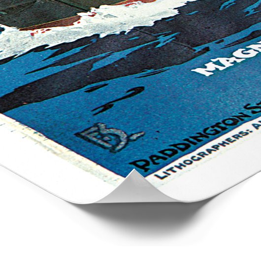 Passagierschiff England Vintage Travel Poster (Ecke)