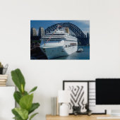 Passagierschiff Oriana auf der Jungfernfahrt, Hafe Poster (Heimbüro)