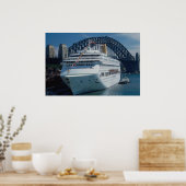 Passagierschiff Oriana auf der Jungfernfahrt, Hafe Poster (Küche)