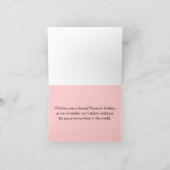 Passahfest-Friedensfeiertags-Karte Feiertagskarte (Innenseite)