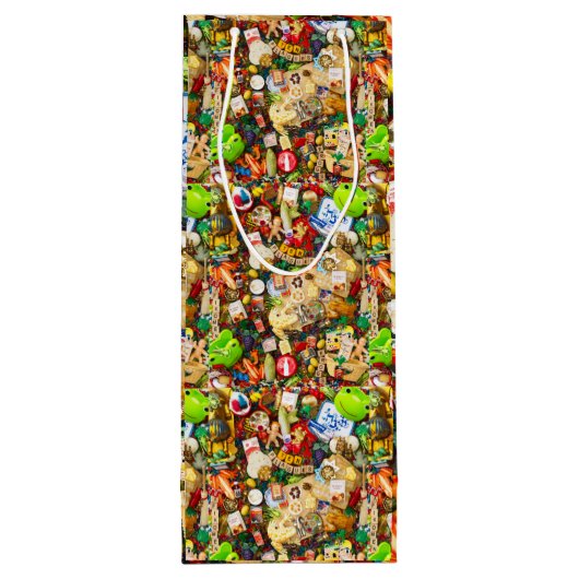 Passahfest-Geschenk-Tasche Geschenktüte Für Weinflaschen (Rückseite)