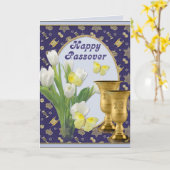 Passahfest-Grüße Karte (Gelbe Blume)