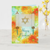 Passahfest-Grüße Karte (Gelbe Blume)