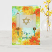 Passahfest-Grüße Karte (Gelbe Blume)