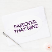 PASSAHFEST OVALER AUFKLEBER (Umschlag)