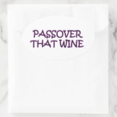 PASSAHFEST OVALER AUFKLEBER (Tasche)
