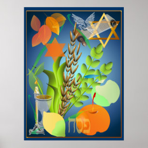 Passahfest Seder Druck Poster