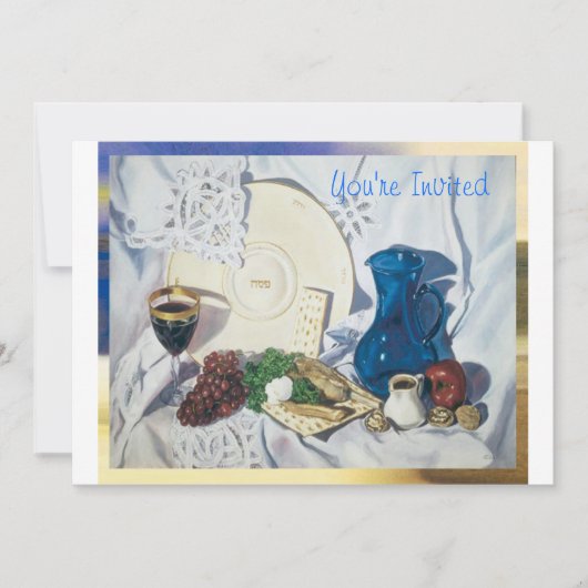 Passahfest Seder Einladung (Vorderseite)