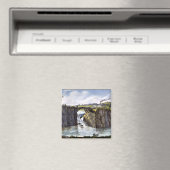 Passaic Falls in New Jersey, Fine Art Malerei Magnet (In Situ (Geschirrspüler))