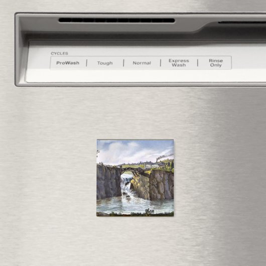 Passaic Falls in New Jersey, Fine Art Malerei Magnet (In Situ (Geschirrspüler))