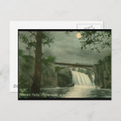 Passaic Falls, Paterson NJ Vintag Postkarte (Vorne/Hinten)