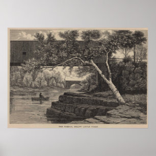 Passaic River, Little Falls NJ, Vintage Poster