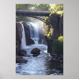 Passaiisches Wasserfall-Poster Poster