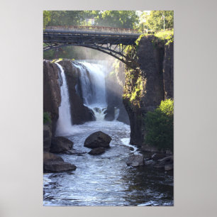 Passaiisches Wasserfall-Poster Poster