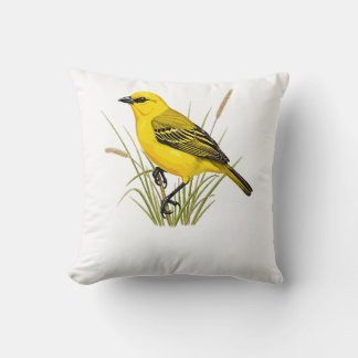 pássaro amarelo kissen