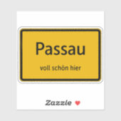 Passau Aufkleber Sticker Autoaufkleber (Blatt)