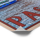 Passau - Wasserfront Donau Poster (Ecke)