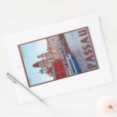 Passau - Wasserfront Donau Rechteckiger Aufkleber (Umschlag)