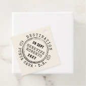 Pässe Briefmarke EDITABLE FARBreisen Thema Geschenkanhänger (Beispiel)